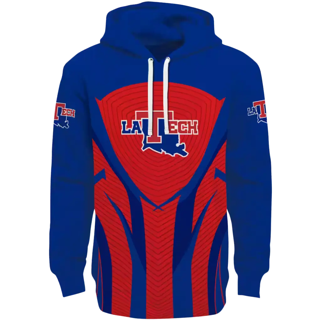 la tech concentric lines blue black hoodie best selling la tech concentric lines blue black hoodie best selling