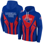 la tech concentric lines blue black hoodie best selling