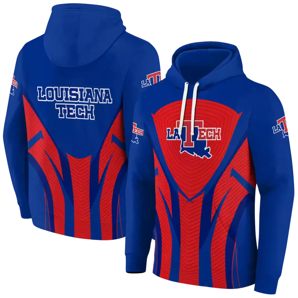 la tech concentric lines blue black hoodie fashion forward la tech concentric lines blue black hoodie fashion forward