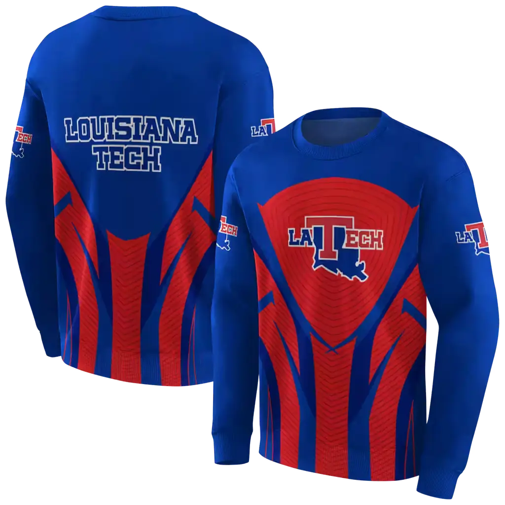la tech concentric lines blue black hoodie premium grade la tech concentric lines blue black hoodie premium grade