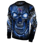 la tech demonic skull blue black hoodie best selling