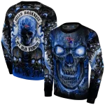 la tech demonic skull blue black hoodie best selling