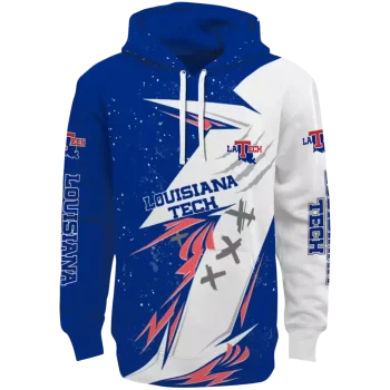 la tech dynamic slash blue white hoodie best selling