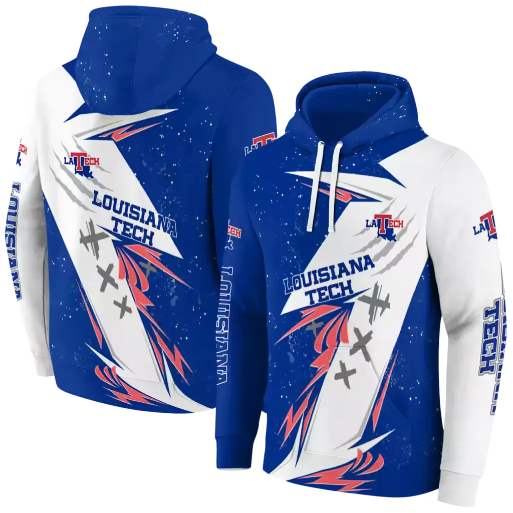 la tech dynamic slash blue white hoodie fashion forward la tech dynamic slash blue white hoodie fashion forward