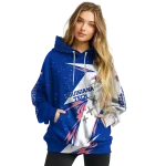 la tech dynamic slash blue white hoodie best selling