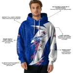 la tech dynamic slash blue white hoodie best selling