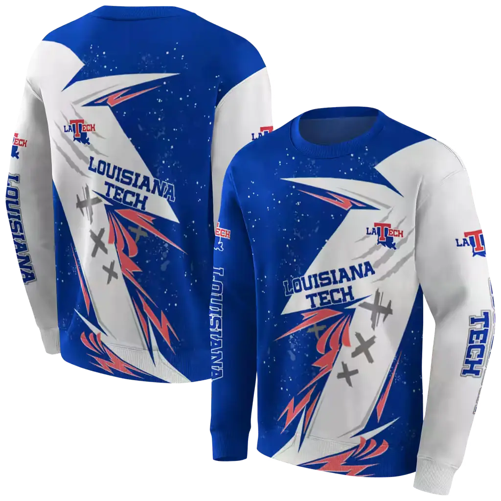 la tech dynamic slash blue white hoodie premium grade la tech dynamic slash blue white hoodie premium grade