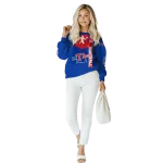 la tech football heartbeat blue hoodie best selling