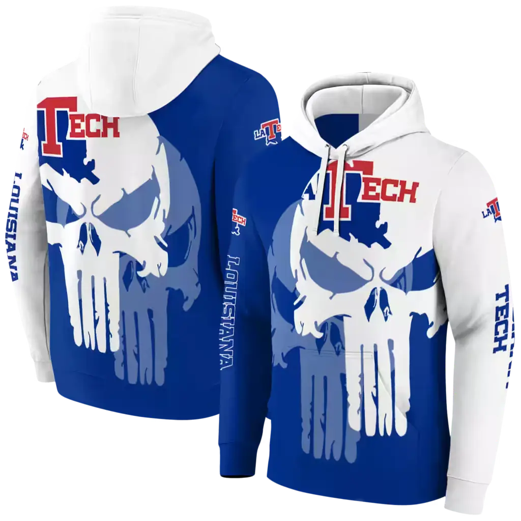 la tech graphic punisher blue white hoodie fashion forward la tech graphic punisher blue white hoodie fashion forward