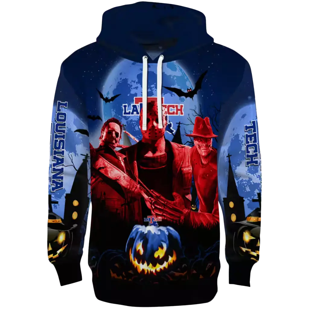la tech halloween vibes blue black hoodie best selling la tech halloween vibes blue black hoodie best selling