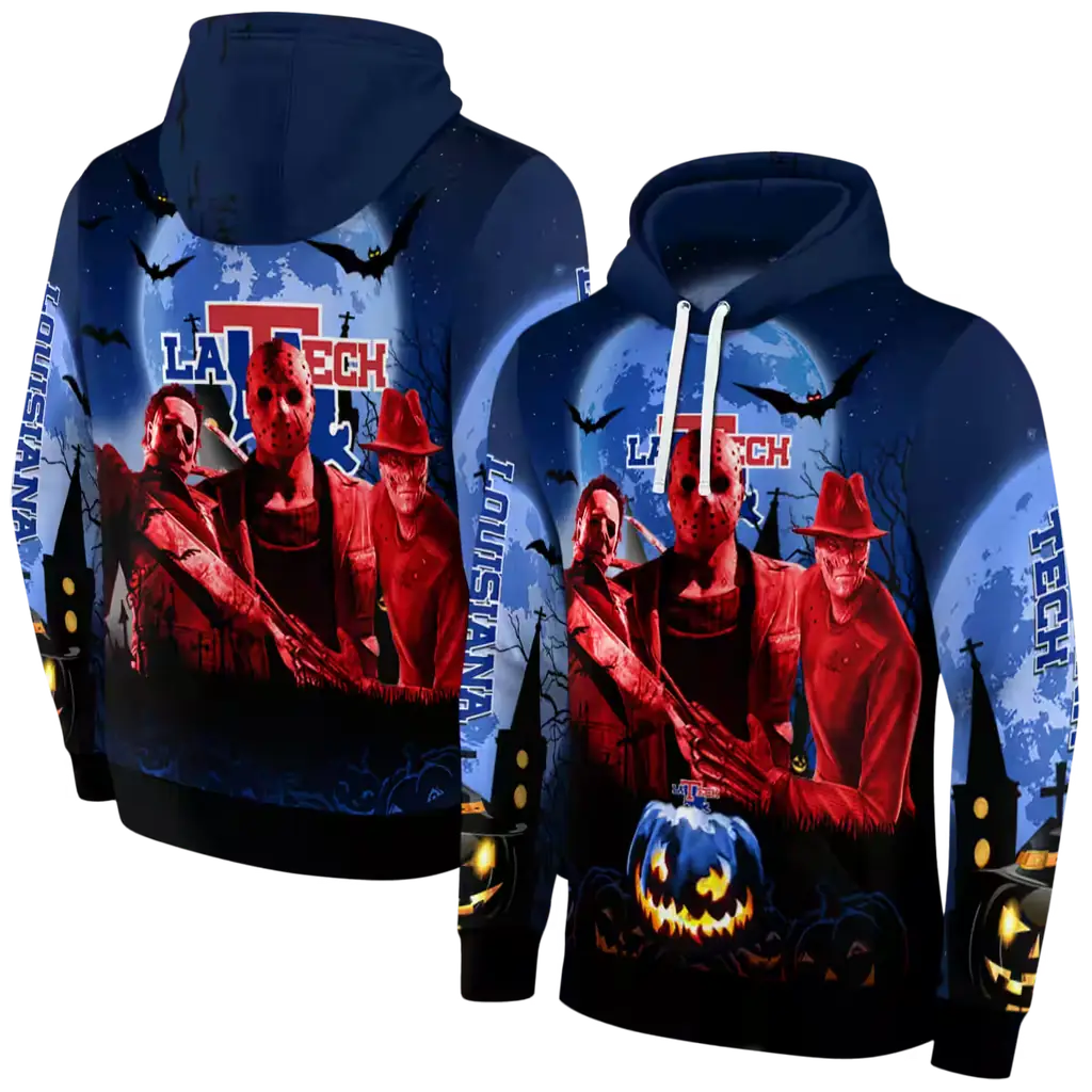 la tech halloween vibes blue black hoodie fashion forward la tech halloween vibes blue black hoodie fashion forward