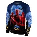 la tech halloween vibes blue black hoodie best selling