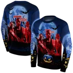 la tech halloween vibes blue black hoodie best selling