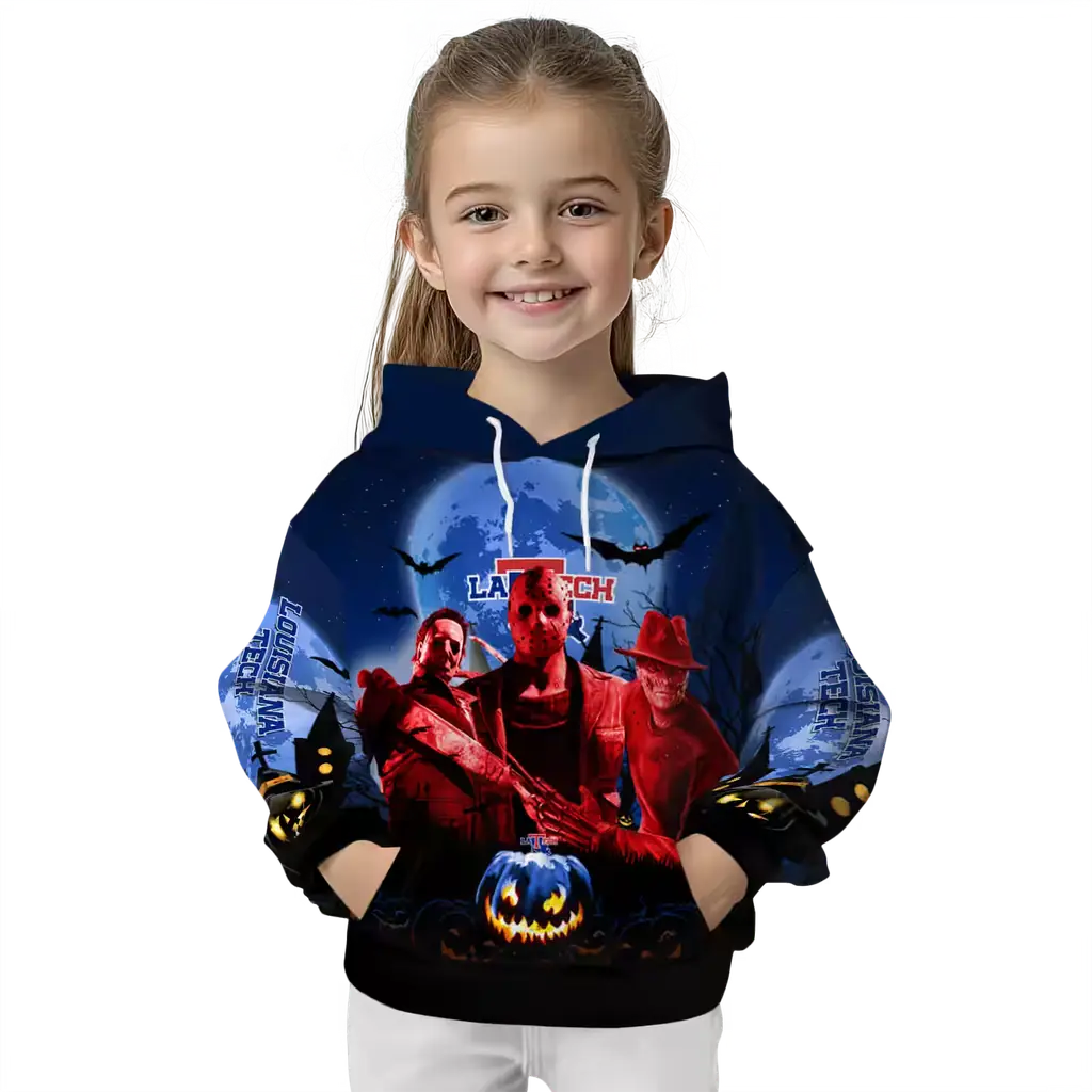 la tech halloween vibes blue black hoodie top rated la tech halloween vibes blue black hoodie top rated