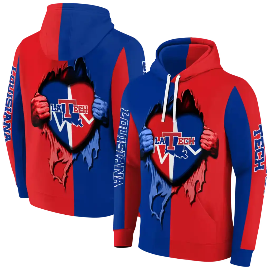 la tech heartbeat graphic blue hoodie fashion forward la tech heartbeat graphic blue hoodie fashion forward