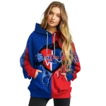 la tech heartbeat graphic blue hoodie best selling