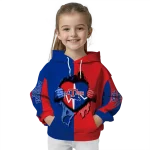la tech heartbeat graphic blue hoodie best selling
