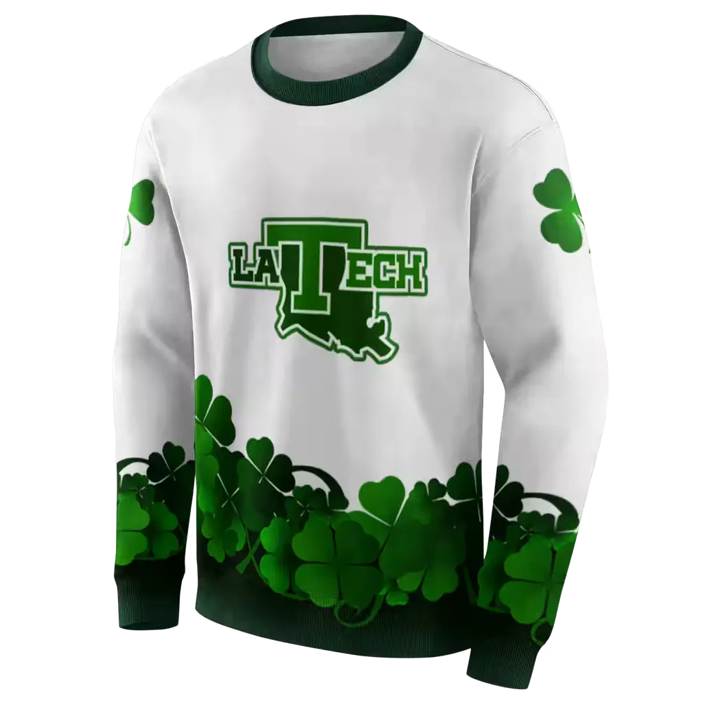 la tech lucky motif white green hoodie new arrival la tech lucky motif white green hoodie new arrival