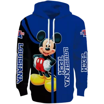 la tech mickey mouse blue black hoodie best selling