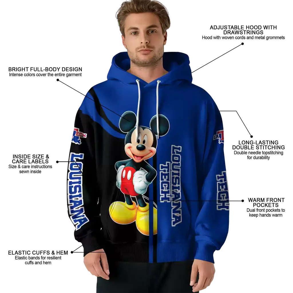 la tech mickey mouse blue black hoodie latest model la tech mickey mouse blue black hoodie latest model
