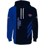 la tech monogram pattern blue hoodie best selling