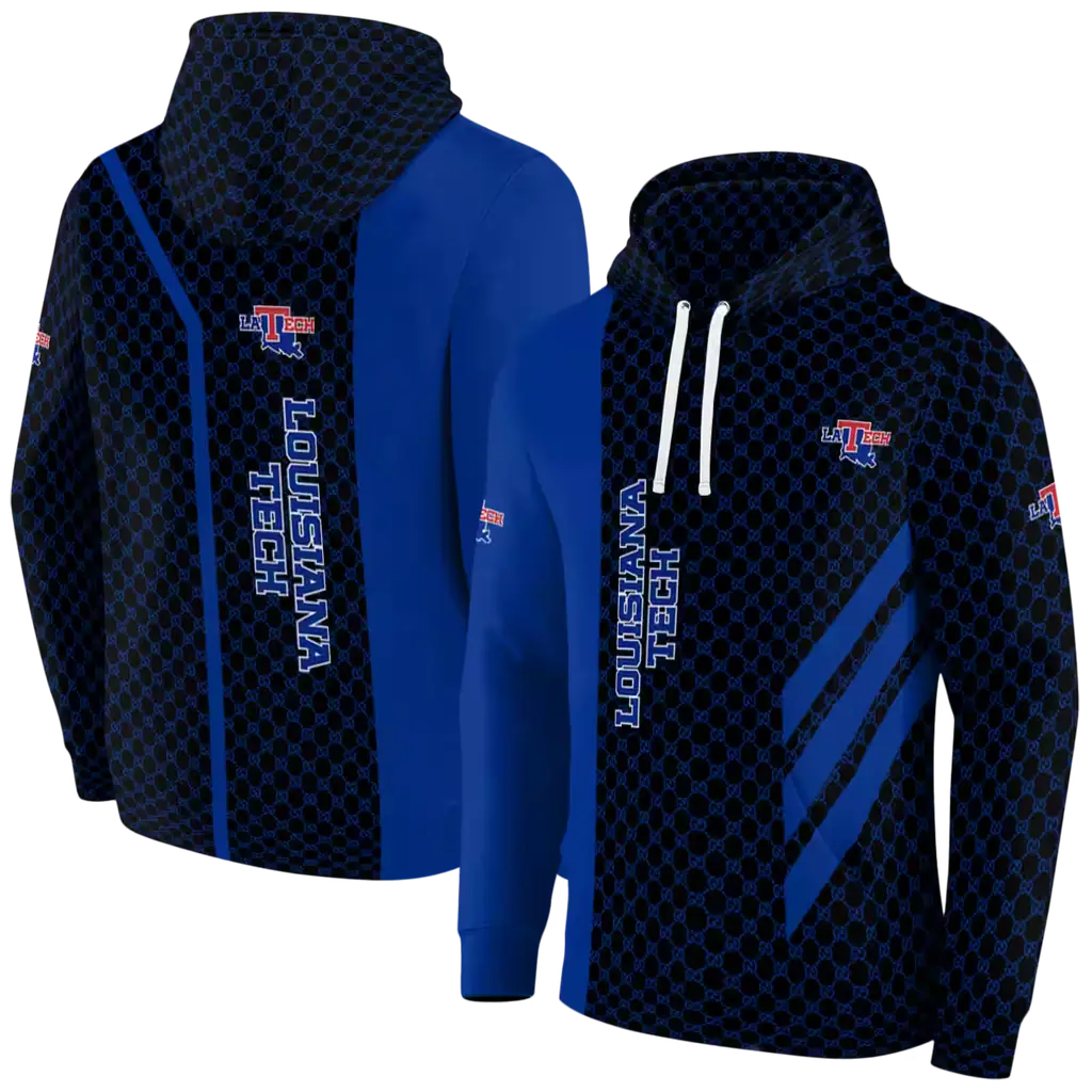 la tech monogram pattern blue hoodie fashion forward la tech monogram pattern blue hoodie fashion forward