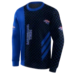 la tech monogram pattern blue hoodie best selling