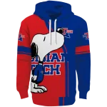la tech playful snoopy blue hoodie best selling