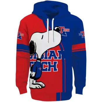 la tech playful snoopy blue hoodie best selling