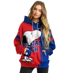 la tech playful snoopy blue hoodie best selling
