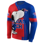 la tech playful snoopy blue hoodie best selling