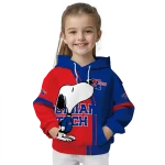 la tech playful snoopy blue hoodie best selling