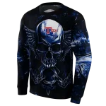 la tech skull artwork blue black hoodie best selling
