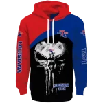la tech skull punisher red black hoodie best selling