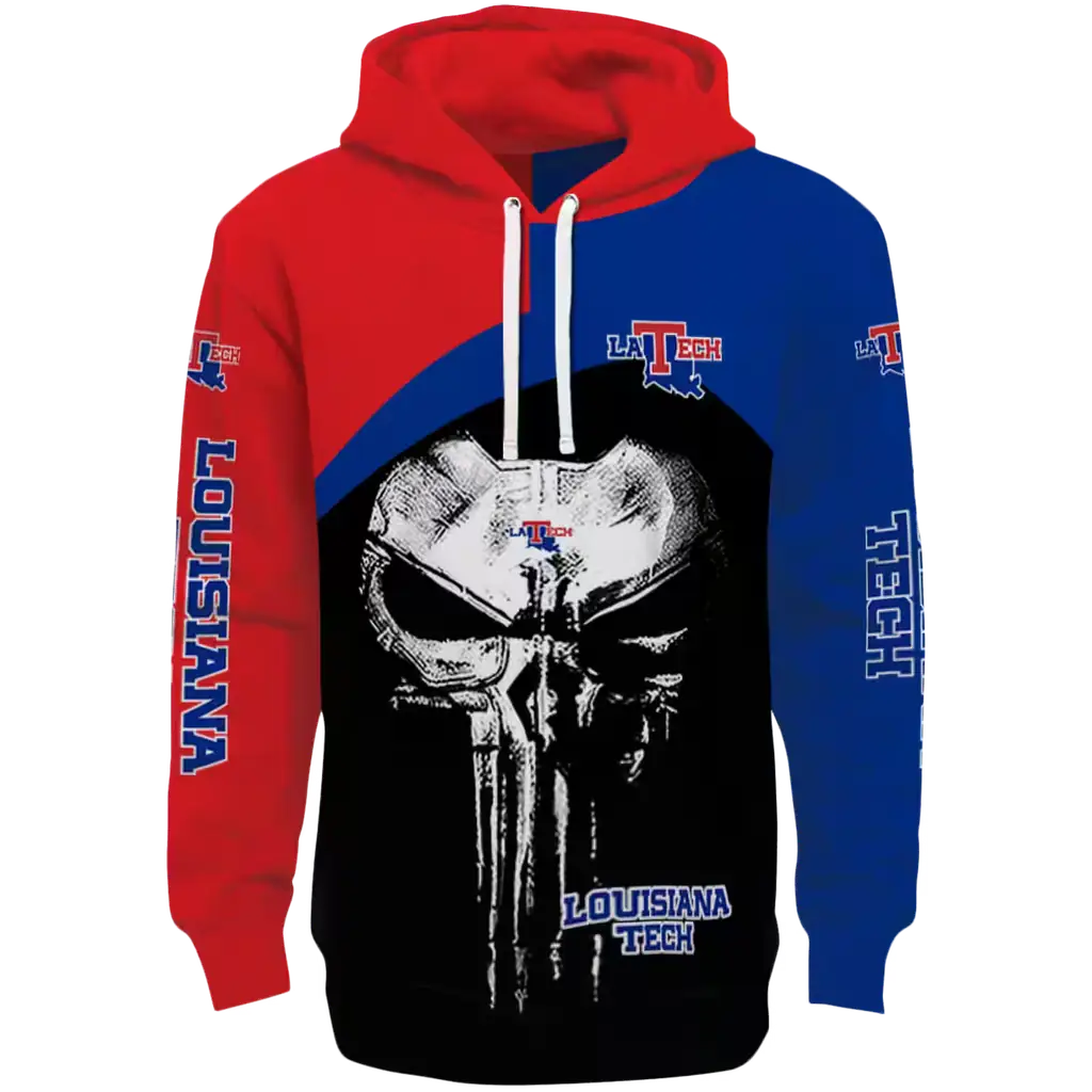 la tech skull punisher red black hoodie best selling la tech skull punisher red black hoodie best selling