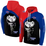 la tech skull punisher red black hoodie best selling