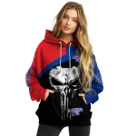la tech skull punisher red black hoodie best selling