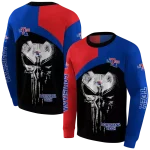 la tech skull punisher red black hoodie best selling