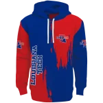 la tech splatter effect blue hoodie best selling