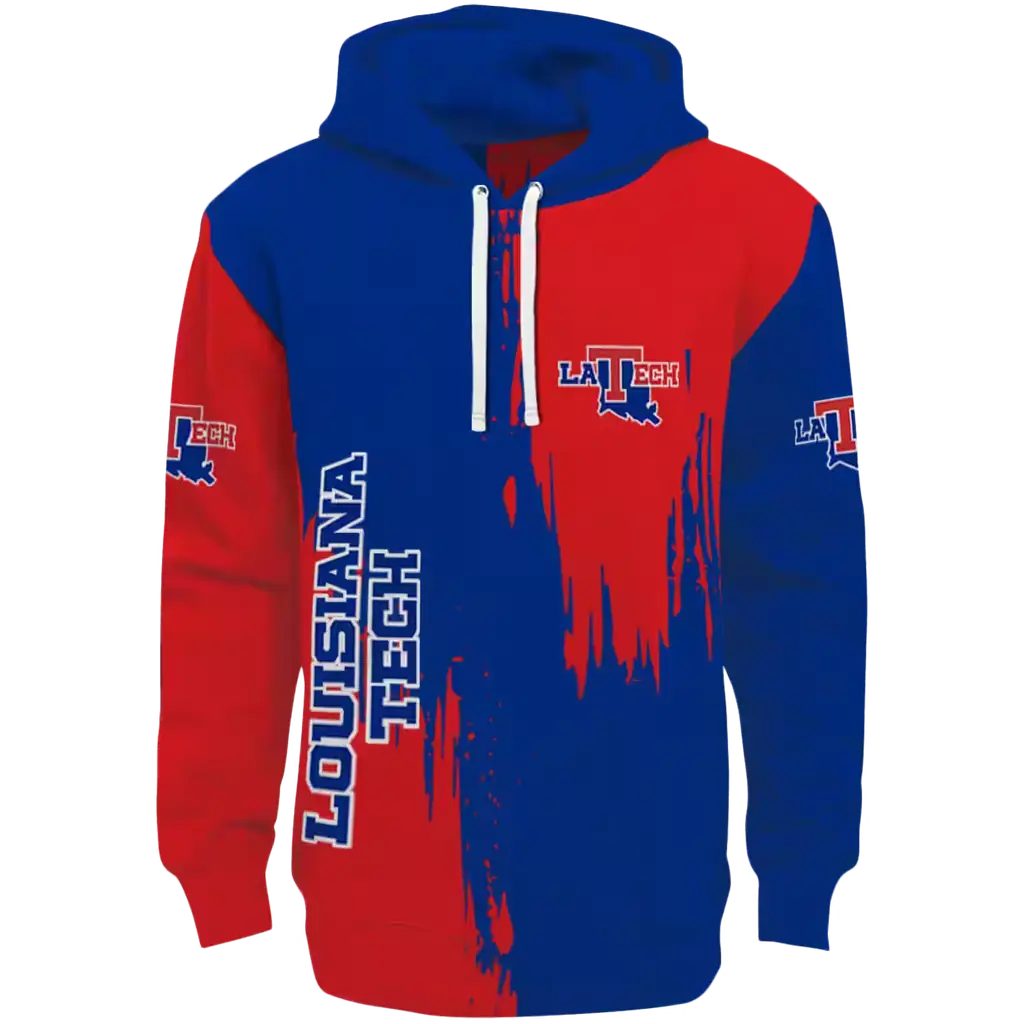 la tech splatter effect blue hoodie best selling la tech splatter effect blue hoodie best selling