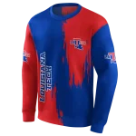 la tech splatter effect blue hoodie best selling