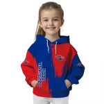 la tech splatter effect blue hoodie best selling