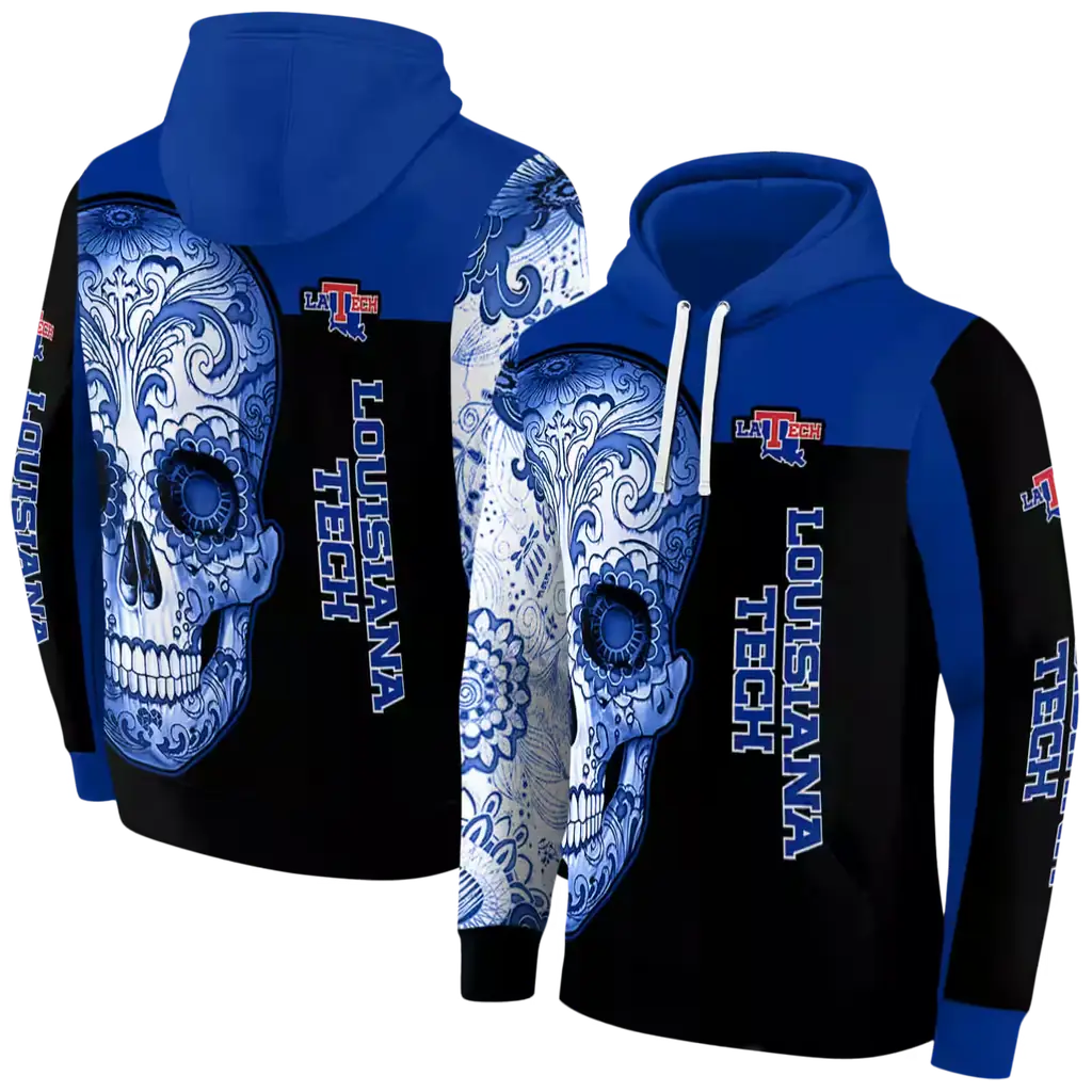 la tech sugar skull blue black hoodie fashion forward la tech sugar skull blue black hoodie fashion forward