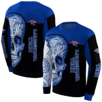la tech sugar skull blue black hoodie best selling