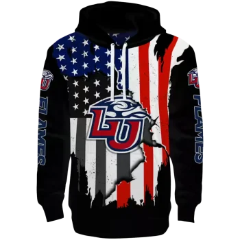 liberty flames american pride black hoodie best selling