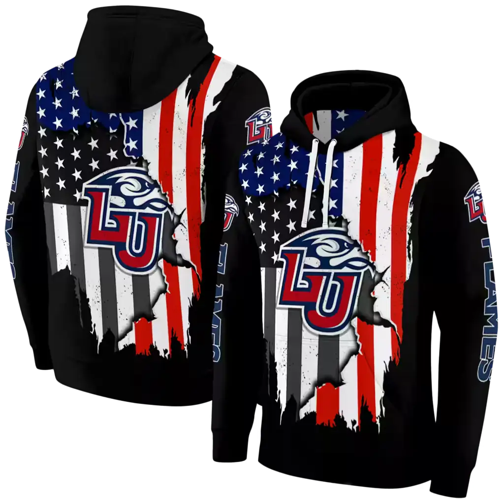 liberty flames american pride black hoodie fashion forward liberty flames american pride black hoodie fashion forward