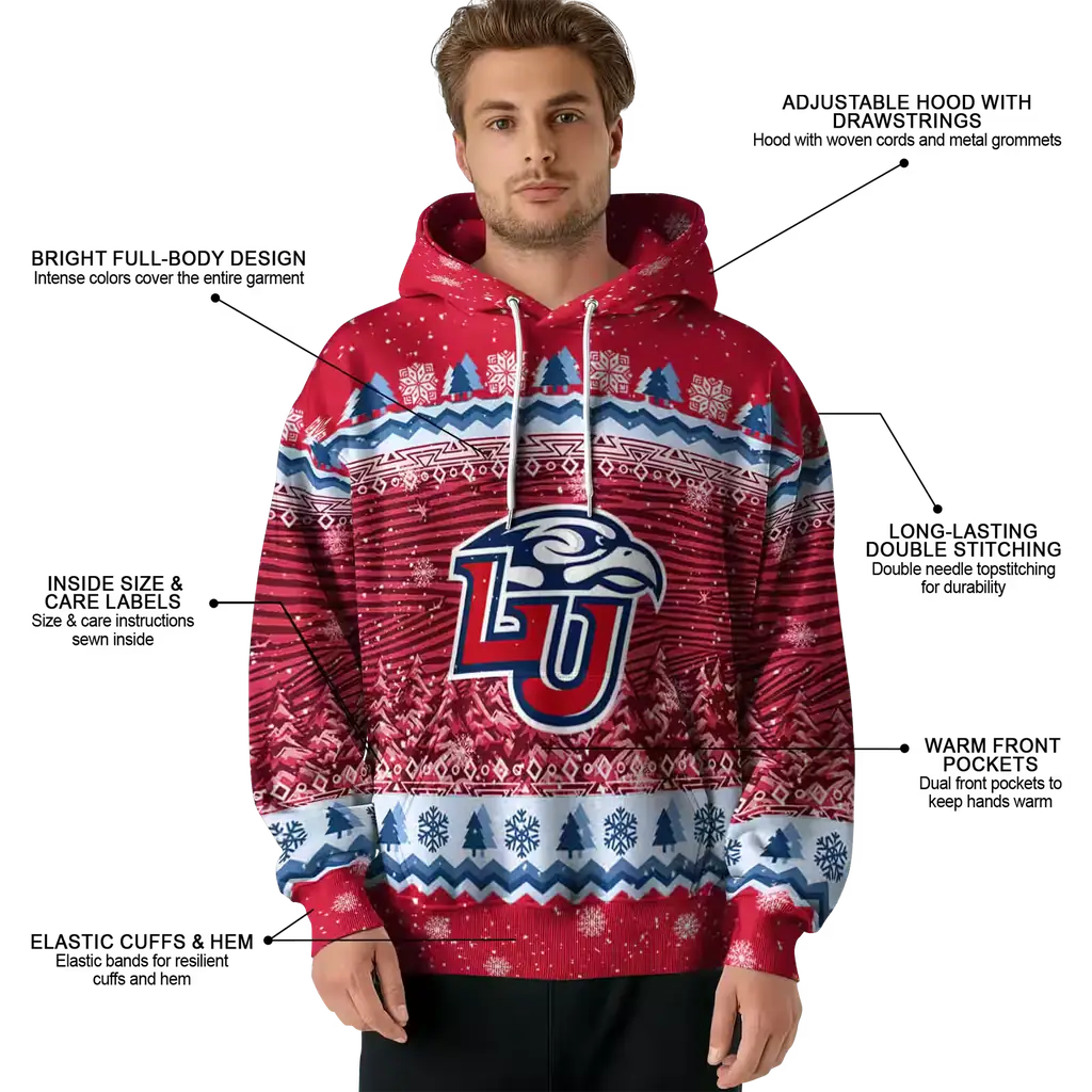 liberty flames christmas trees red hoodie latest model liberty flames christmas trees red hoodie latest model
