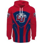 liberty flames concentric lines red black hoodie best selling
