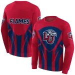 liberty flames concentric lines red black hoodie best selling