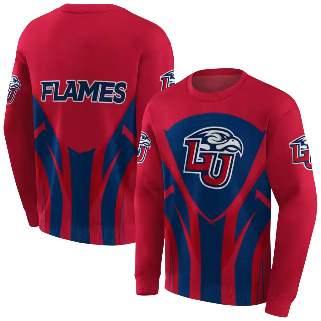 liberty flames concentric lines red black hoodie premium grade liberty flames concentric lines red black hoodie premium grade